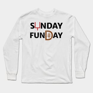 Sunday Funday American Football Gift Long Sleeve T-Shirt